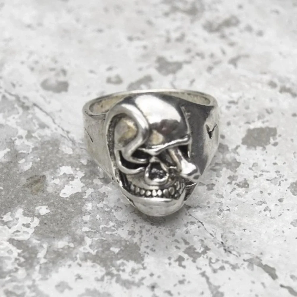 Skull and Snake Ring